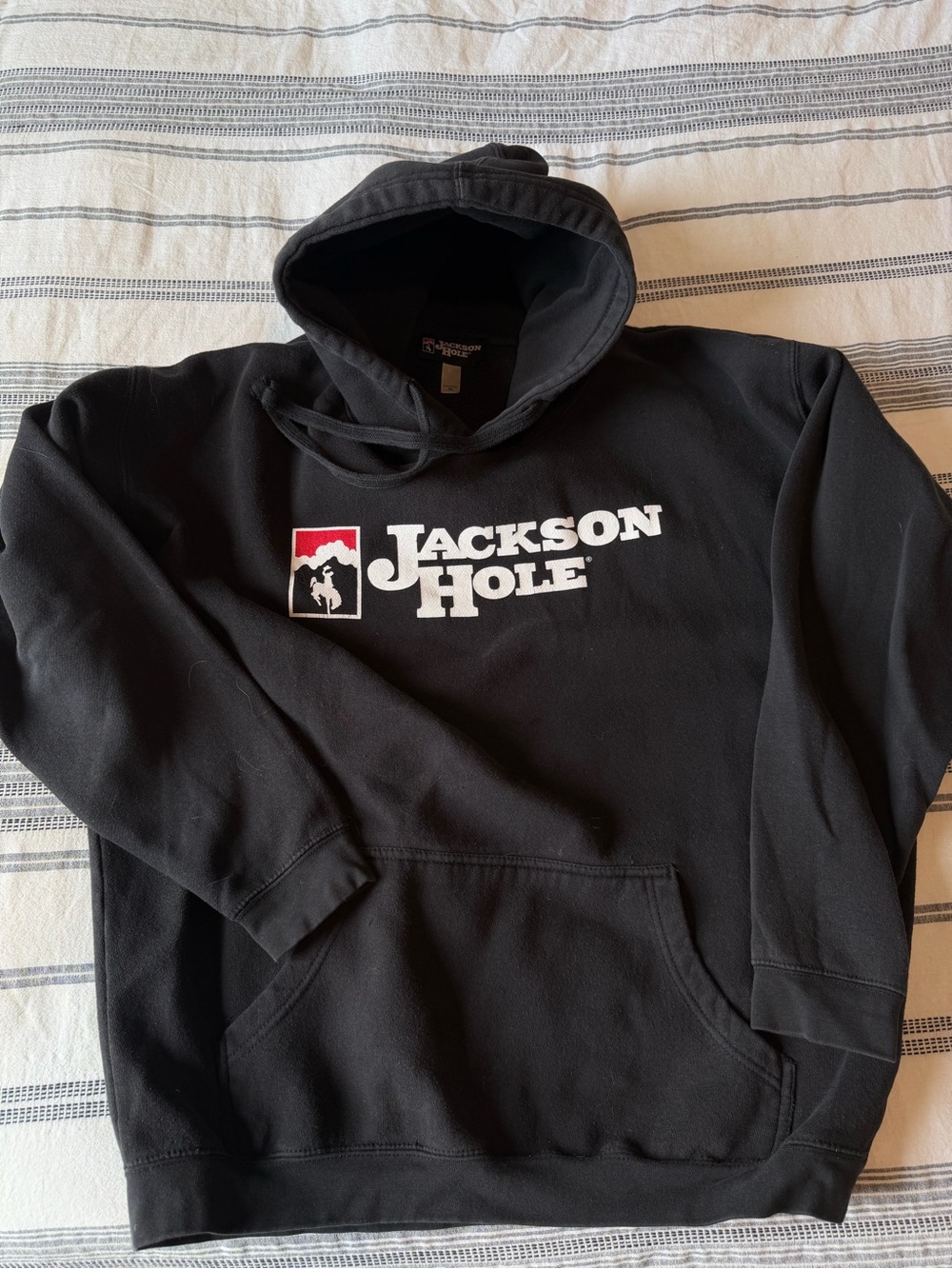 Vintage Marlboro styled Jackson Hole Black Hoodie